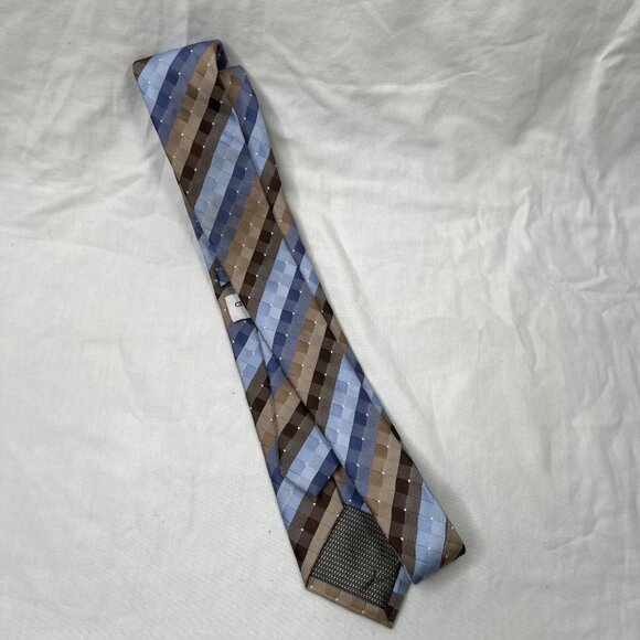Tie Lot - Christian Aujard & Halston III Men's Ties - Geometric & Stripe - Picture 3 of 12